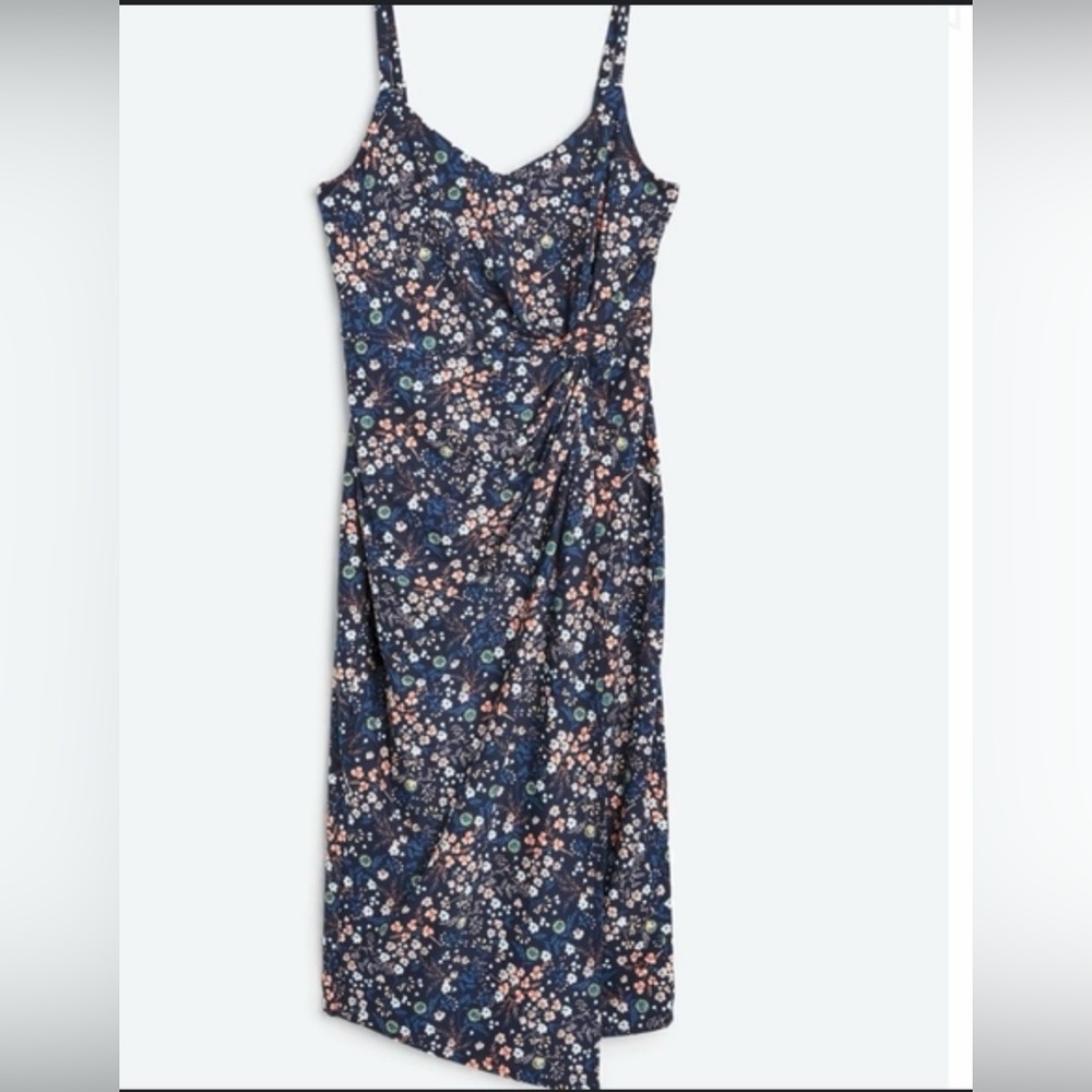 Nine Britton Knit Midi Dress Navy 2XL NWT